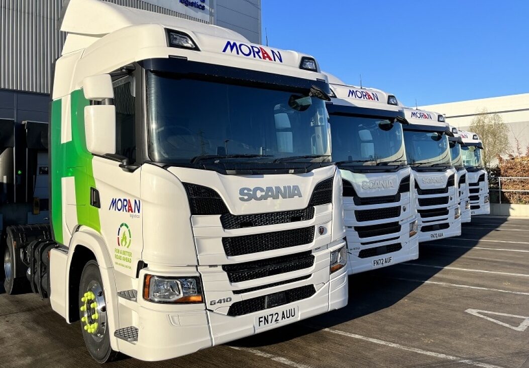 Moran logistics lorries with vehicle wrapping